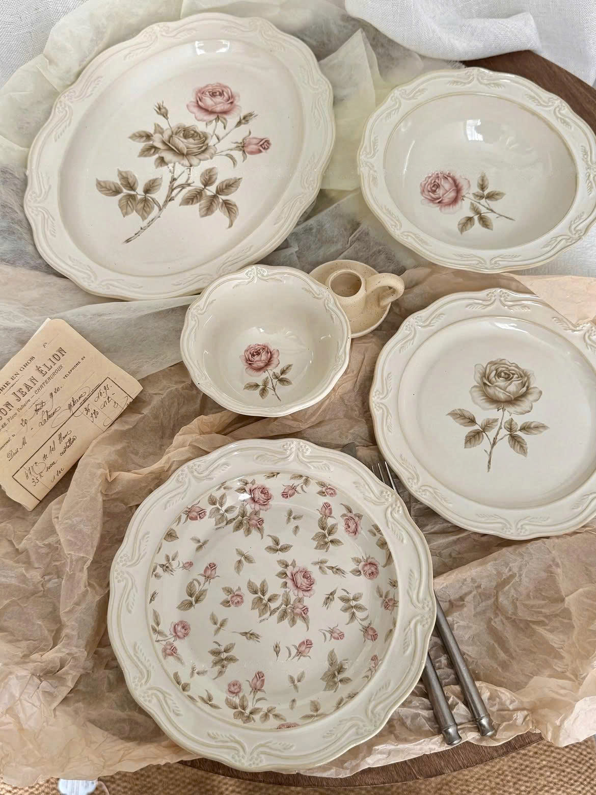 Bộ bát đĩa ăn Катерина Rosebury cho 6 người | Sứ cường lực cao cấp | Set quà tặng cao cấp | ROSEBURY  COLLECTION