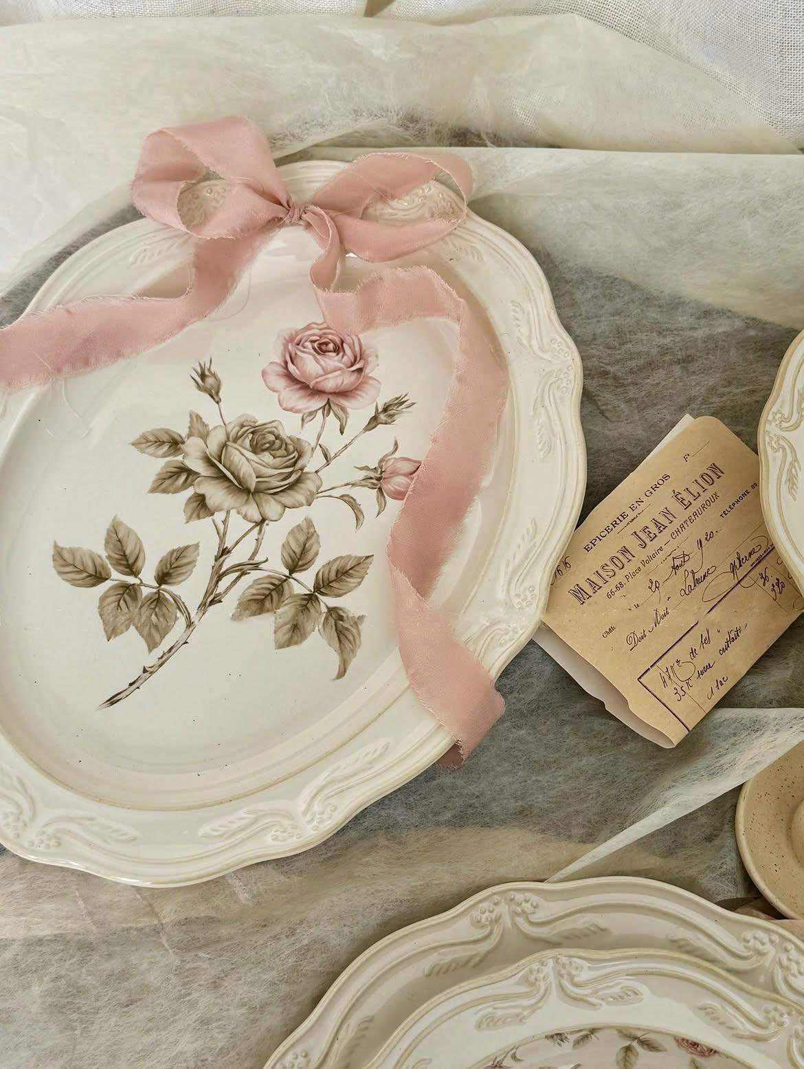 Bộ bát đĩa ăn Катерина Rosebury cho 6 người | Sứ cường lực cao cấp | Set quà tặng cao cấp | ROSEBURY  COLLECTION