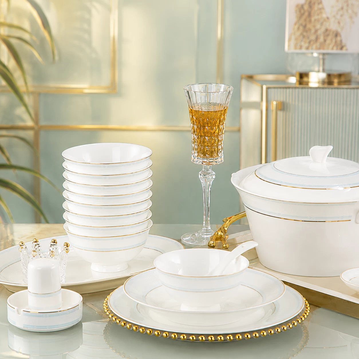Đĩa lòng sâu Катерина Pristine 20.5cm| Sứ xương | PRISTINE